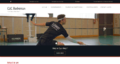 Desktop Screenshot of cucbadminton.com